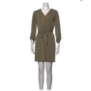 NWOT Michael Kors - dark green dress with chain accents